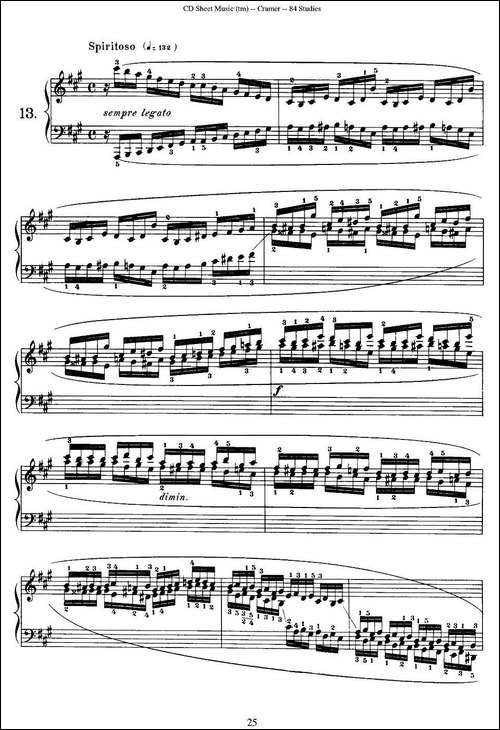 Cramer - 84 exercices-11—15-克拉莫84首钢琴练习曲-钢琴谱