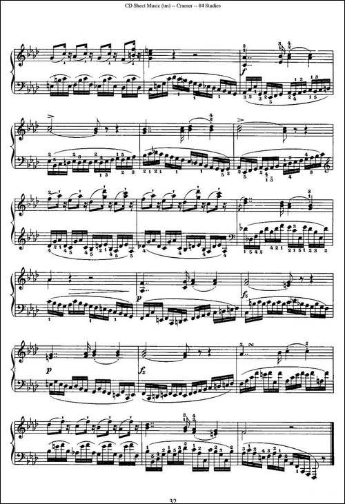 Cramer - 84 exercices-16—20-克拉莫84首钢琴练习曲-钢琴谱