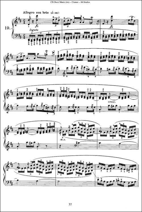 Cramer - 84 exercices-16—20-克拉莫84首钢琴练习曲-钢琴谱