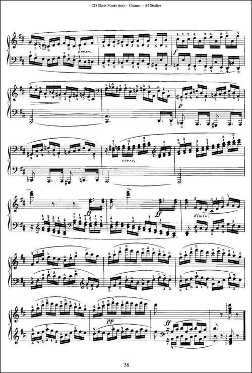 Cramer - 84 exercices-16—20-克拉莫84首钢琴练习曲-钢琴谱
