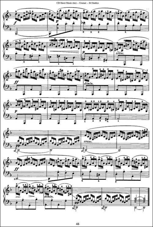Cramer - 84 exercices-21—25-克拉莫84首钢琴练习曲-钢琴谱