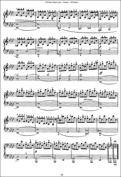 Cramer - 84 exercices-26—30-克拉莫84首钢琴练习曲-钢琴谱