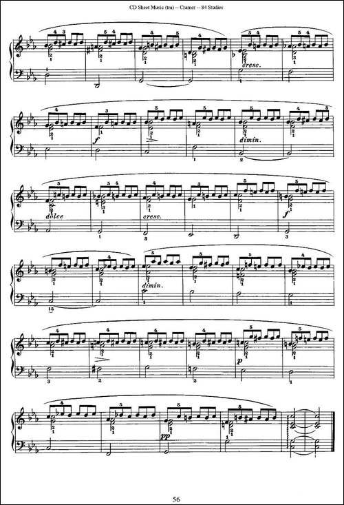 Cramer - 84 exercices-26—30-克拉莫84首钢琴练习曲-钢琴谱