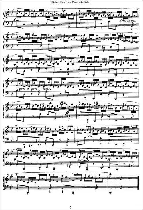 Cramer - 84 exercices-31—35-克拉莫84首钢琴练习曲-钢琴谱