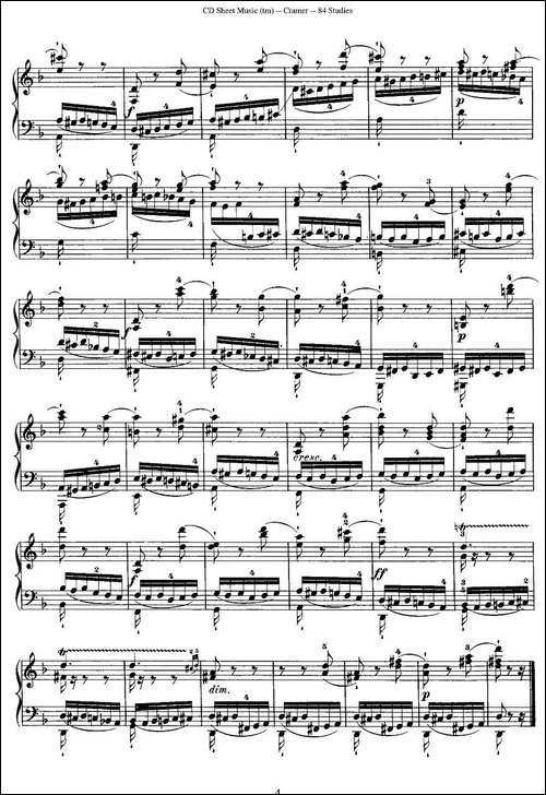 Cramer - 84 exercices-31—35-克拉莫84首钢琴练习曲-钢琴谱