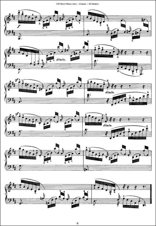 Cramer - 84 exercices-31—35-克拉莫84首钢琴练习曲-钢琴谱