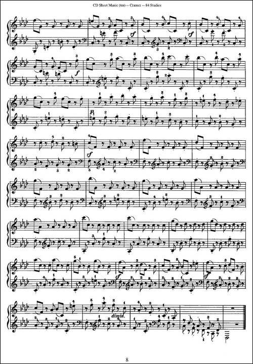 Cramer - 84 exercices-31—35-克拉莫84首钢琴练习曲-钢琴谱