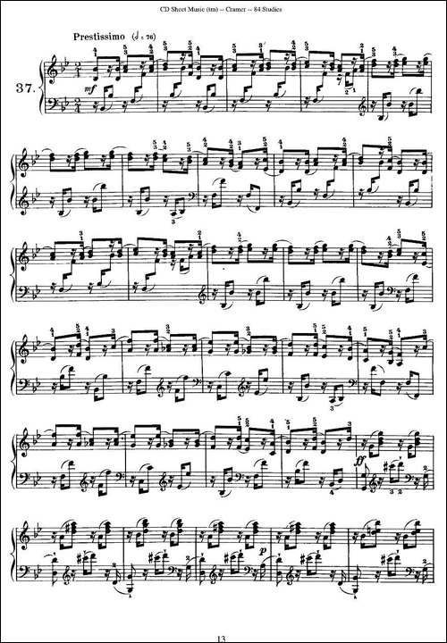 Cramer - 84 exercices-36—40-克拉莫84首钢琴练习曲-钢琴谱