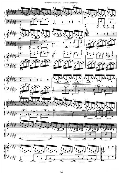 Cramer - 84 exercices-36—40-克拉莫84首钢琴练习曲-钢琴谱