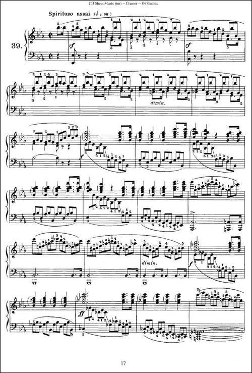 Cramer - 84 exercices-36—40-克拉莫84首钢琴练习曲-钢琴谱
