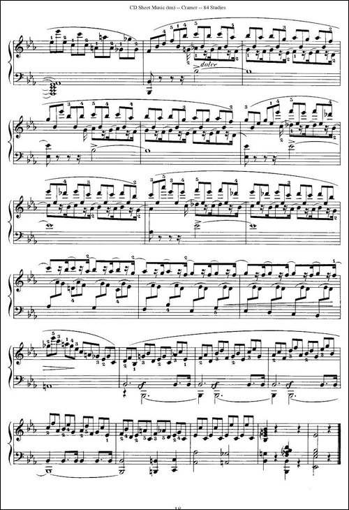 Cramer - 84 exercices-36—40-克拉莫84首钢琴练习曲-钢琴谱