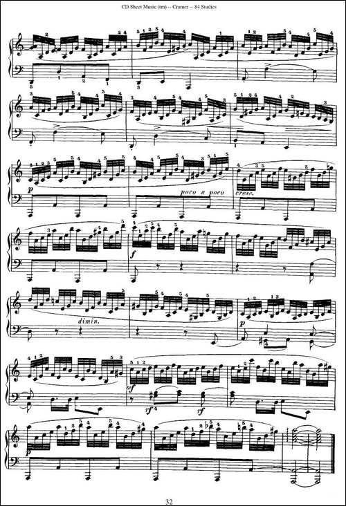 Cramer - 84 exercices-46—50-克拉莫84首钢琴练习曲-钢琴谱