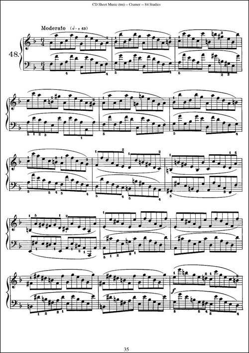 Cramer - 84 exercices-46—50-克拉莫84首钢琴练习曲-钢琴谱
