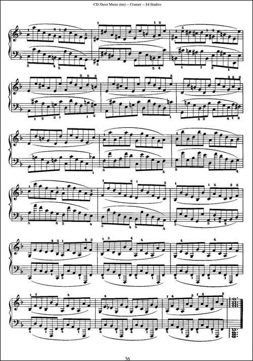 Cramer - 84 exercices-46—50-克拉莫84首钢琴练习曲-钢琴谱