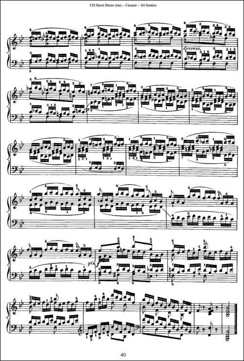 Cramer - 84 exercices-46—50-克拉莫84首钢琴练习曲-钢琴谱