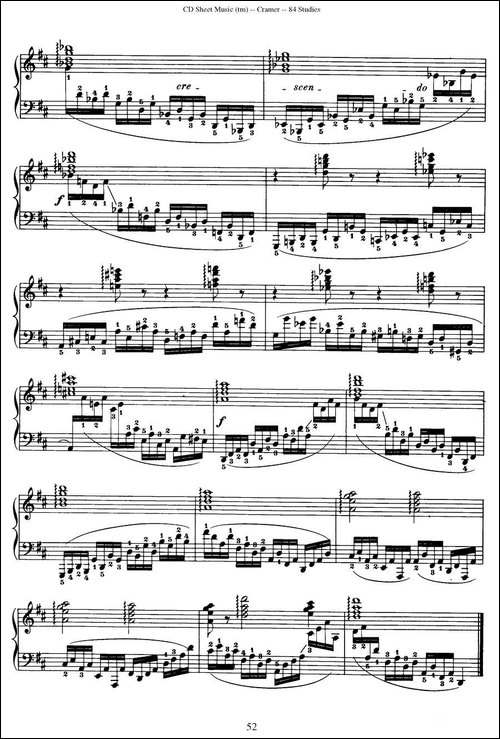 Cramer - 84 exercices-56—60-克拉莫84首钢琴练习曲-钢琴谱