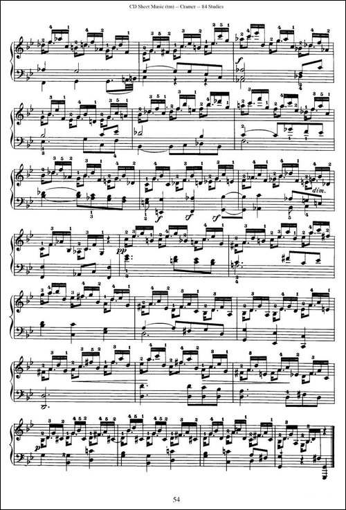 Cramer - 84 exercices-56—60-克拉莫84首钢琴练习曲-钢琴谱