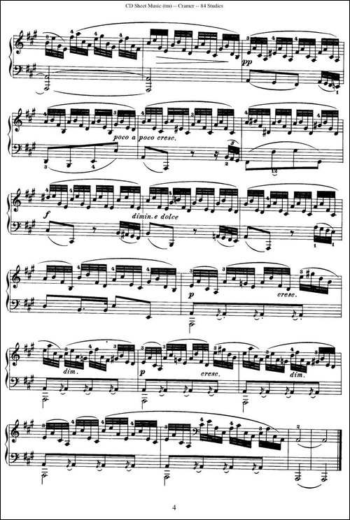 Cramer - 84 exercices-61—65-克拉莫84首钢琴练习曲-钢琴谱