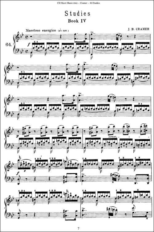 Cramer - 84 exercices-61—65-克拉莫84首钢琴练习曲-钢琴谱