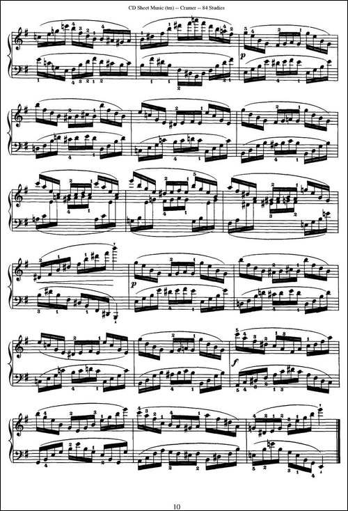 Cramer - 84 exercices-61—65-克拉莫84首钢琴练习曲-钢琴谱