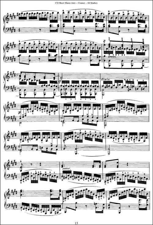 Cramer - 84 exercices-66—70-克拉莫84首钢琴练习曲-钢琴谱