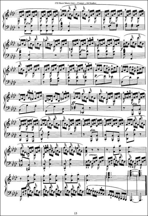Cramer - 84 exercices-66—70-克拉莫84首钢琴练习曲-钢琴谱