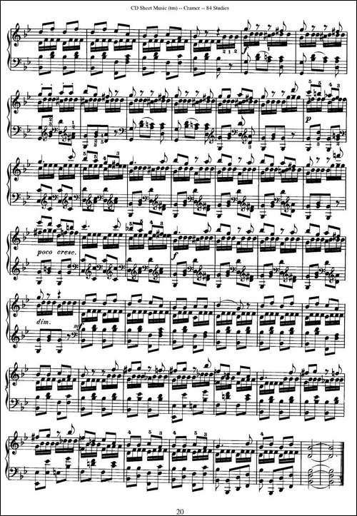 Cramer - 84 exercices-66—70-克拉莫84首钢琴练习曲-钢琴谱