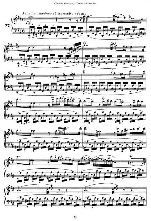 Cramer - 84 exercices-76—80-克拉莫84首钢琴练习曲-钢琴谱