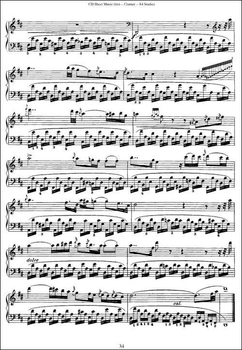 Cramer - 84 exercices-76—80-克拉莫84首钢琴练习曲-钢琴谱