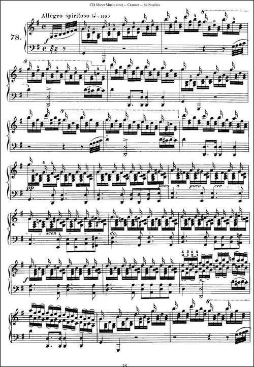 Cramer - 84 exercices-76—80-克拉莫84首钢琴练习曲-钢琴谱