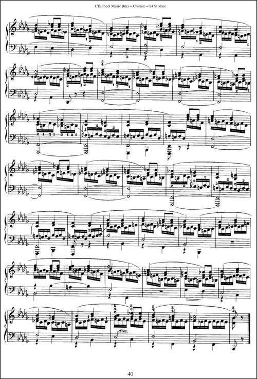 Cramer - 84 exercices-76—80-克拉莫84首钢琴练习曲-钢琴谱