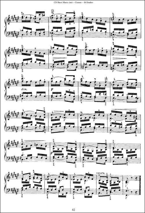 Cramer - 84 exercices-81—84-克拉莫84首钢琴练习曲-钢琴谱