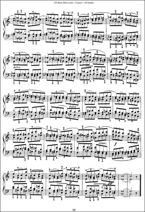 Cramer - 84 exercices-81—84-克拉莫84首钢琴练习曲-钢琴谱