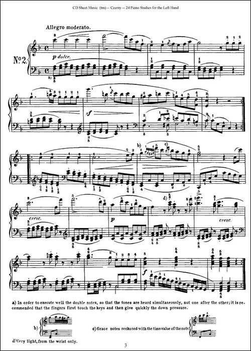 Czerny - 24 Piano Studie-1—7-车尔尼 - 24首钢琴练习曲-钢琴谱