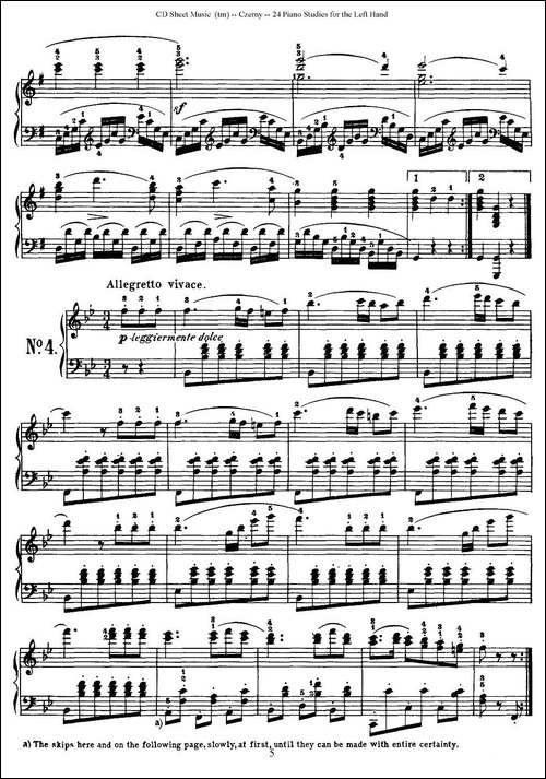 Czerny - 24 Piano Studie-1—7-车尔尼 - 24首钢琴练习曲-钢琴谱