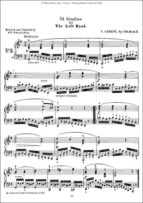 Czerny - 24 Piano Studie-8—16-车尔尼 - 24首钢琴练习曲-钢琴谱