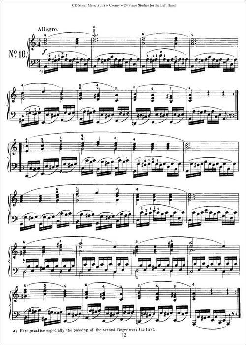 Czerny - 24 Piano Studie-8—16-车尔尼 - 24首钢琴练习曲-钢琴谱