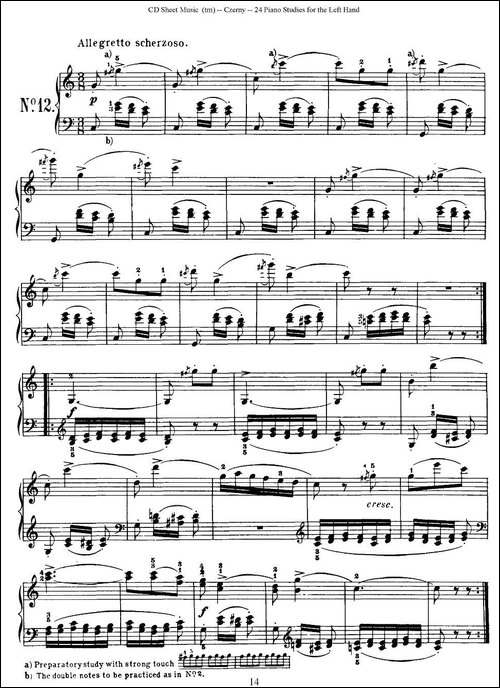 Czerny - 24 Piano Studie-8—16-车尔尼 - 24首钢琴练习曲-钢琴谱