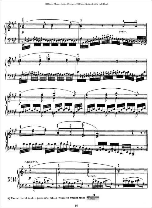 Czerny - 24 Piano Studie-8—16-车尔尼 - 24首钢琴练习曲-钢琴谱