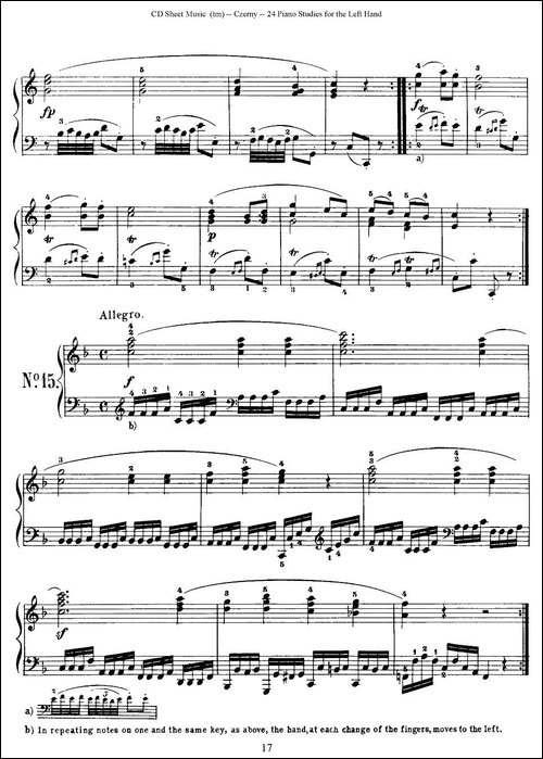 Czerny - 24 Piano Studie-8—16-车尔尼 - 24首钢琴练习曲-钢琴谱