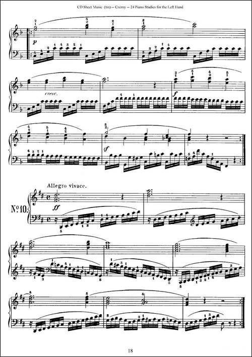 Czerny - 24 Piano Studie-8—16-车尔尼 - 24首钢琴练习曲-钢琴谱