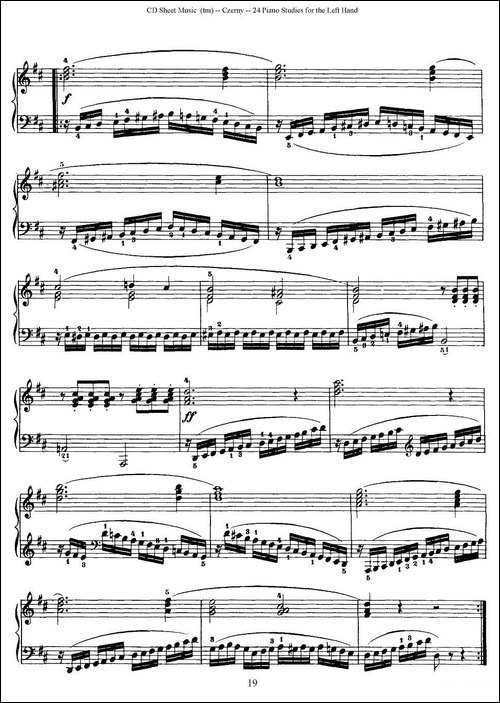 Czerny - 24 Piano Studie-8—16-车尔尼 - 24首钢琴练习曲-钢琴谱