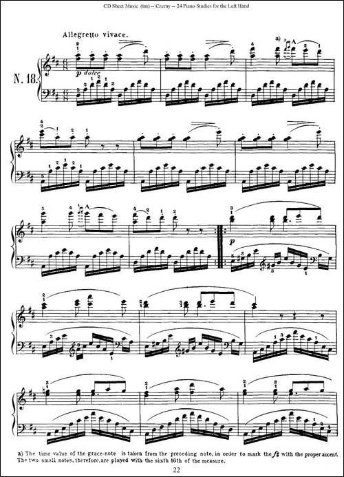 Czerny - 24 Piano Studie-17—24-车尔尼 - 24首钢琴练习曲-钢琴谱