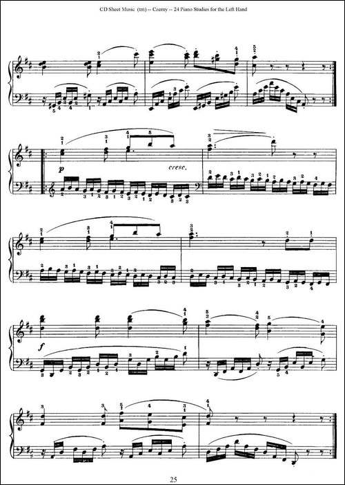 Czerny - 24 Piano Studie-17—24-车尔尼 - 24首钢琴练习曲-钢琴谱