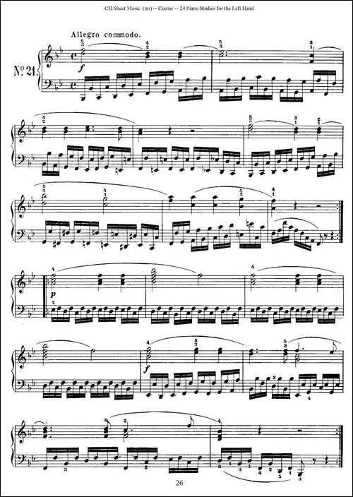 Czerny - 24 Piano Studie-17—24-车尔尼 - 24首钢琴练习曲-钢琴谱