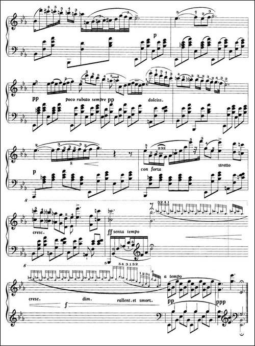 夜曲-肖邦作品第9号之二-钢琴谱