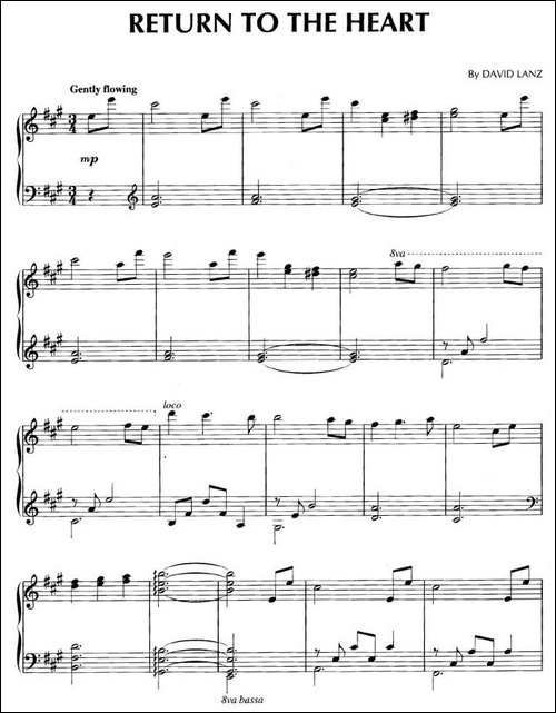 Return To The Heart-钢琴谱