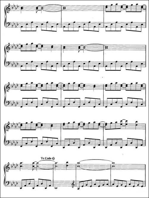 Behind The WaterfallDesert Rain Medley-钢琴谱