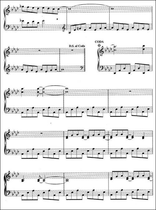 Behind The WaterfallDesert Rain Medley-钢琴谱