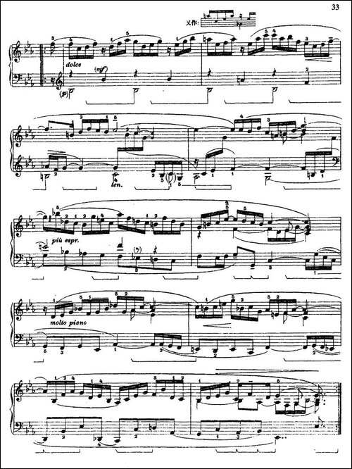 第四组曲：降E大调·阿勒芒德-钢琴谱